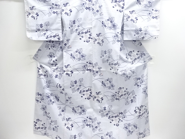 JAPANESE KIMONO / UNUSED YUKATA / HYDRENGEA & SNAIL 